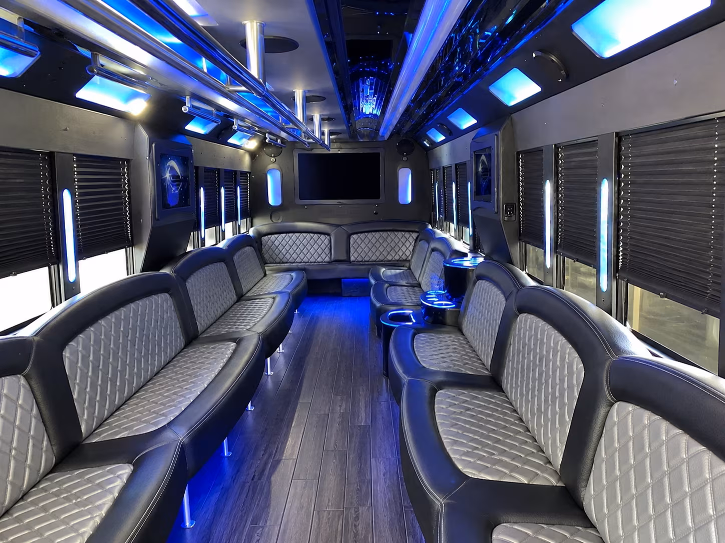 party buses for the roswell wedding party and bridal group