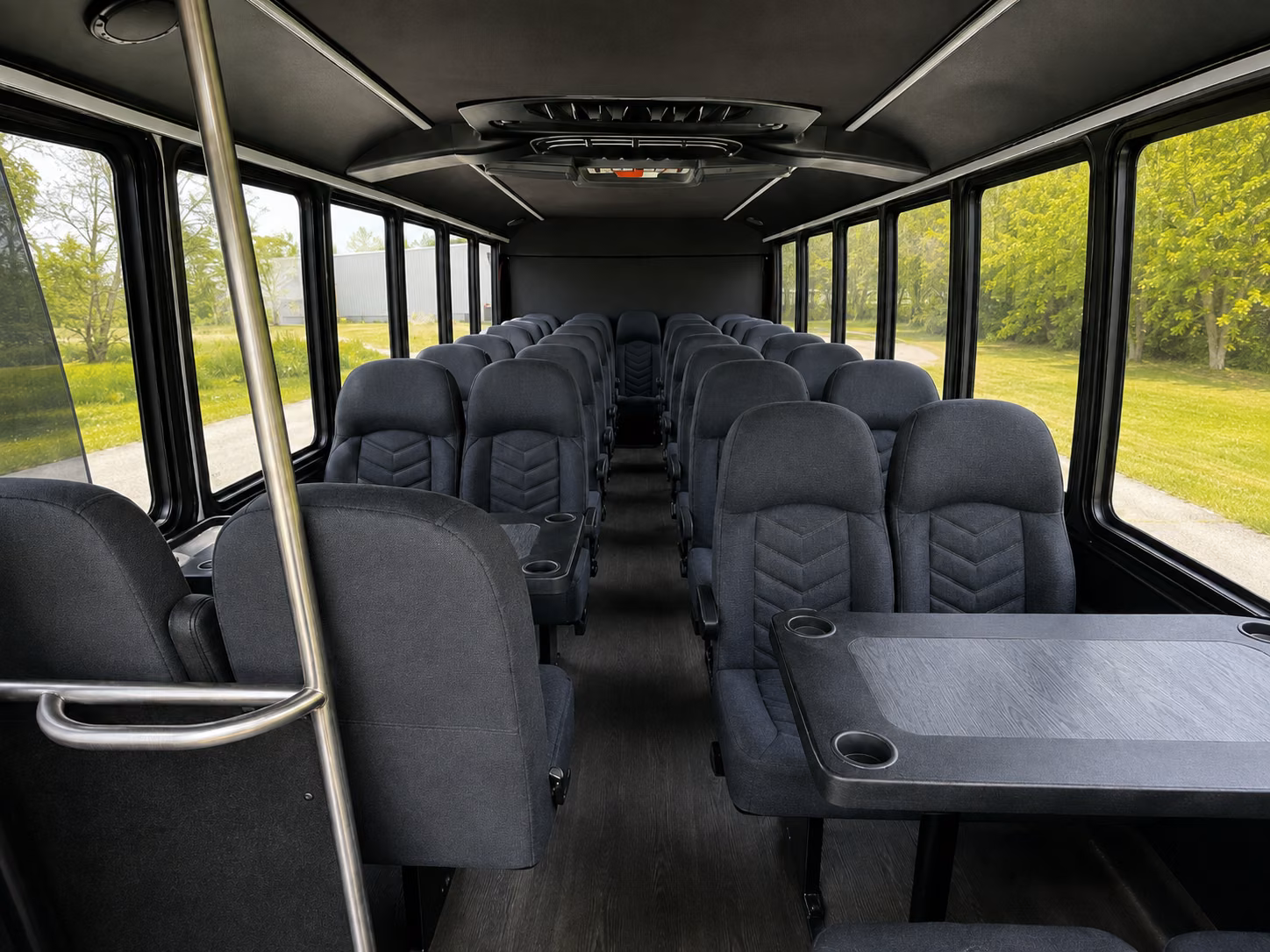 roswell 20 passenger minibus inside