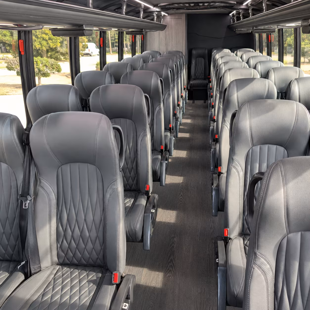 roswell 25 passenger minibus inside