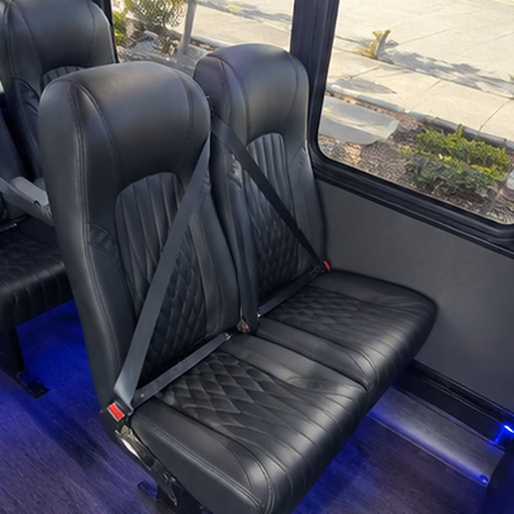 roswell 30 passenger minibus interior