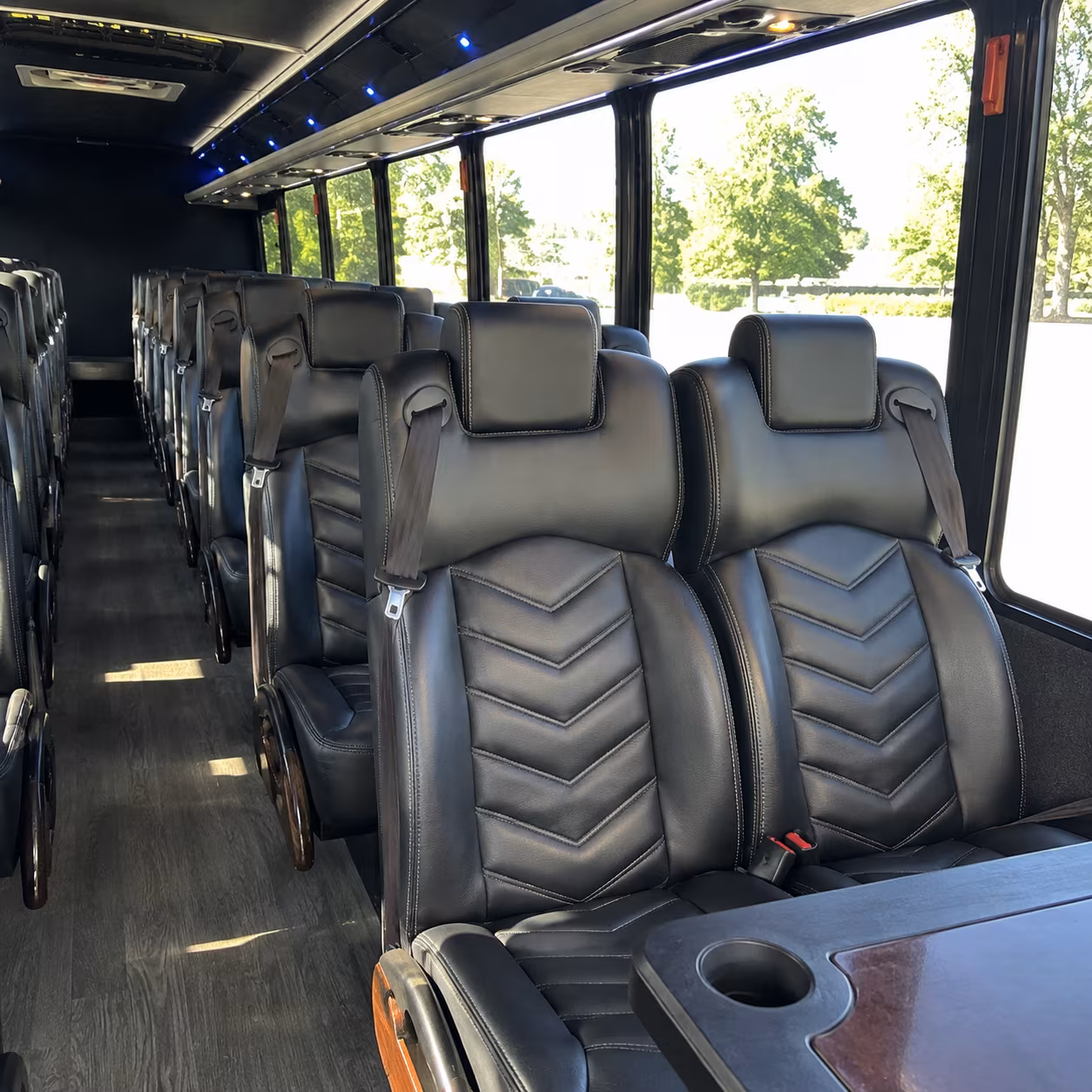 roswell 35 passenger minibus inside