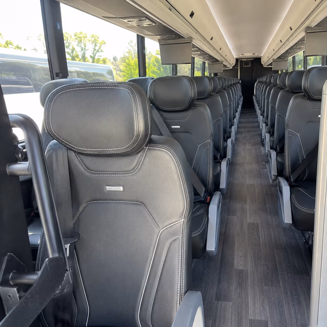 roswell 47 passenger charter bus interior