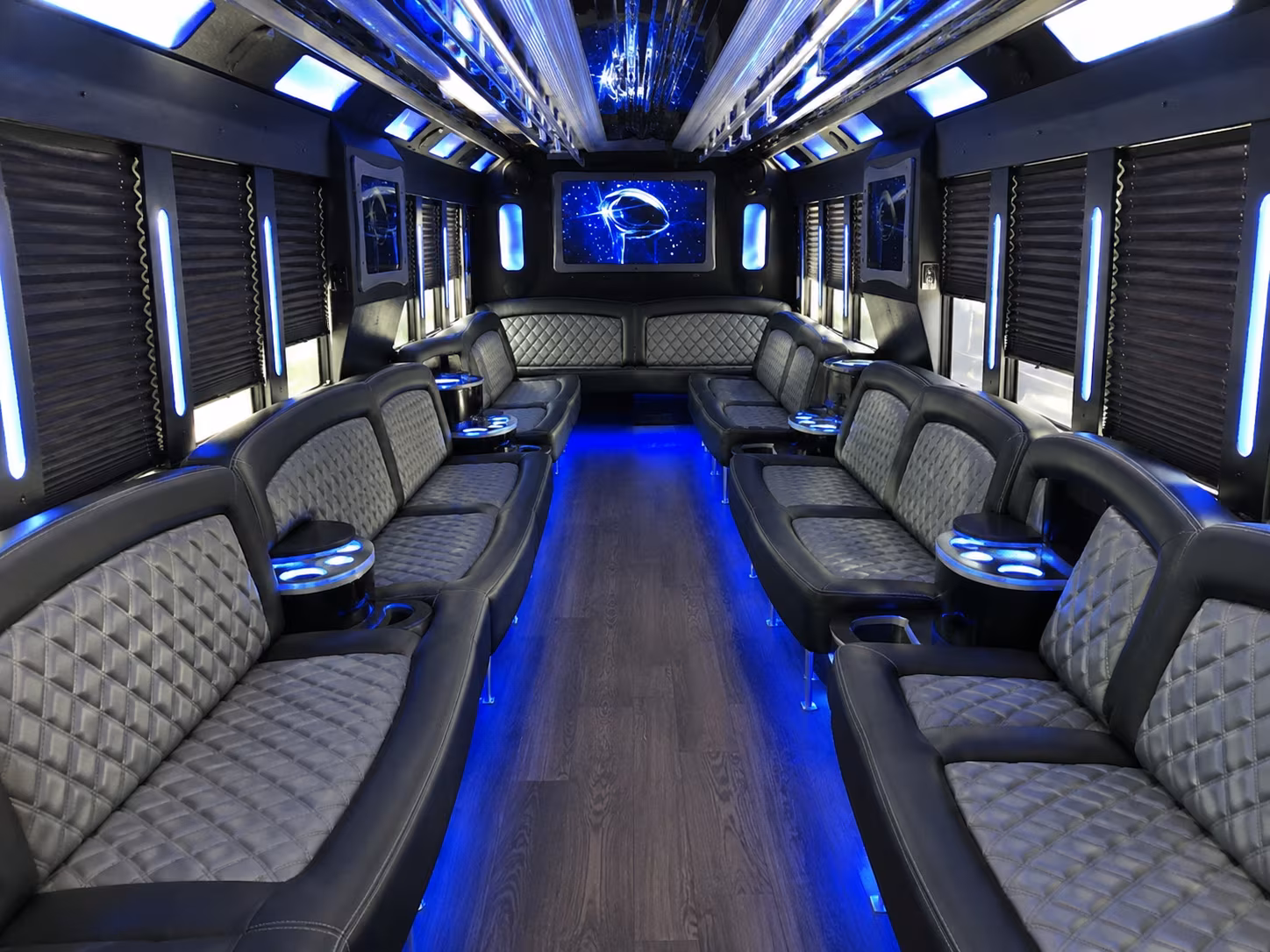 roswell holiday party bus rental